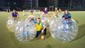 Students attend Zorb Football sessions on the Frenchay Campus Astro pitch.