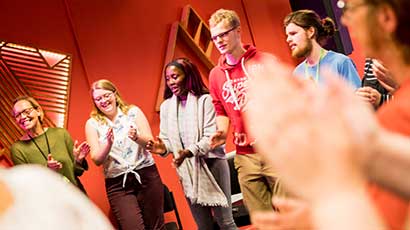 Group of Centre for Music members singing