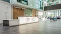 Reception desk inside the Business School building