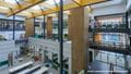 View looking down to ground floor inside the engineering building