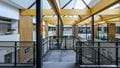 View from one of the stairways within the engineering building