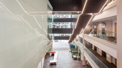 Interior of the Bristol Business School on Frenchay campus