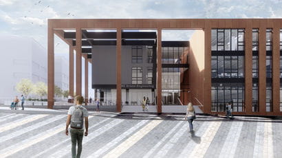 Artist's impression of the Engineering building at Frenchay campus