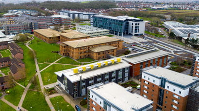 Aerial view of Frenchay campus