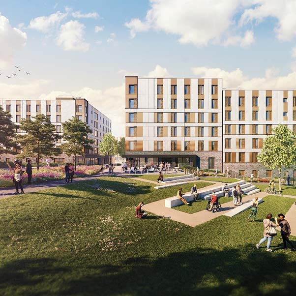 Artist's impression of Purdown View, the new Frenchay Campus accommodation.
