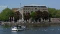 The Arnolfini building across the water with boats