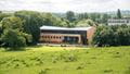 Bower Ashton film studio in the background in Ashton Court