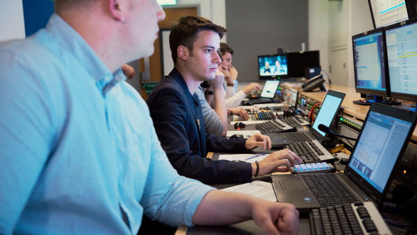 The Media Studio facilities at UWE Bristol