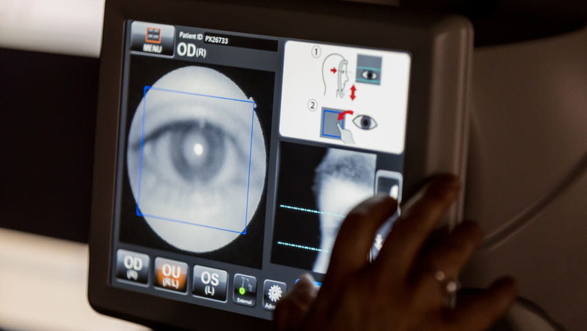 Optometry facilities in use at UWE Bristol
