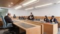 Mock courtrooms in the Business and Law building on Frenchay Campus