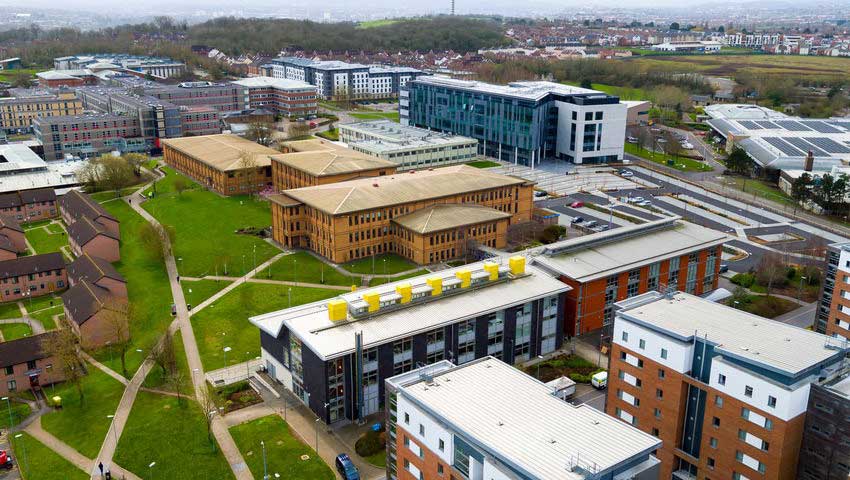 Picture of Frenchay Campus taken from above