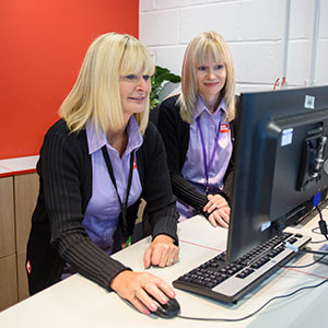 Reception at student accommodation