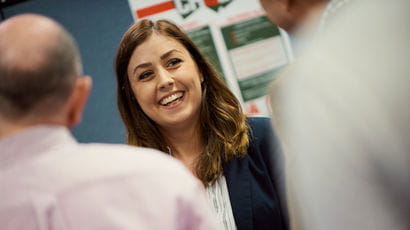 Student smiling