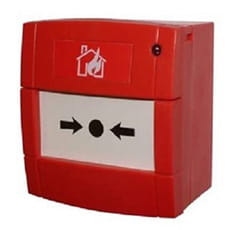 Image of a red fire safety call point.