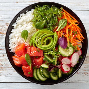 Vegetarian salad bowl.