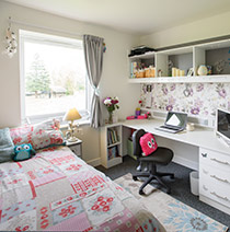Student room with decorations