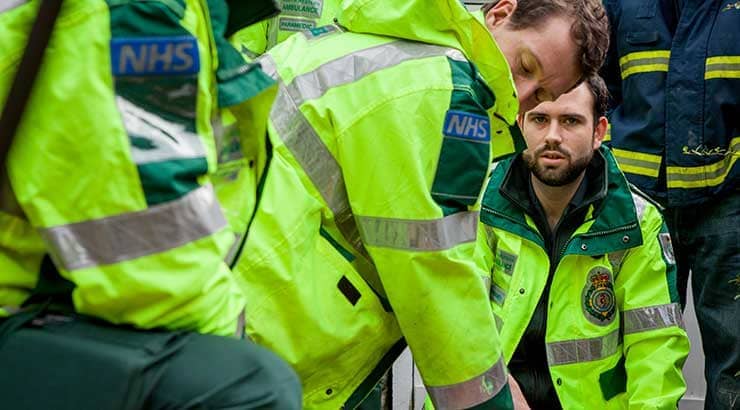 A group of Paramedics at an incident