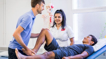 Physios use the equipment and facilities at UWE