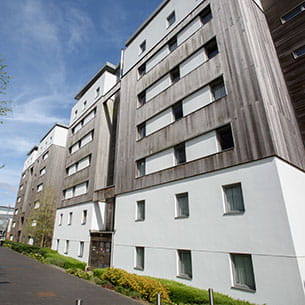 The front of Frenchay Campus accommodation