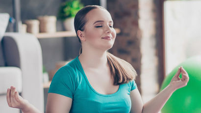 Woman meditating