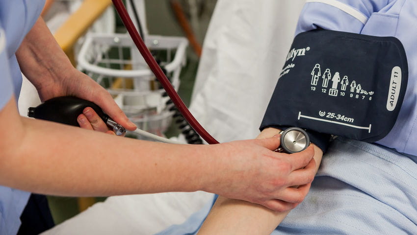 A closeup of equipment used by Midwifery students in the Skills Simulation Suite on Glenside Campus