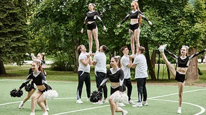 Cheerleading at UWE Bristol.