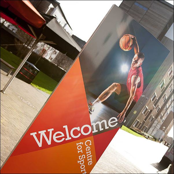 Sign outside the Centre for Sport