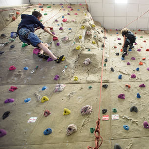 Climbing at the Centre for Sport on Frenchay Campus.