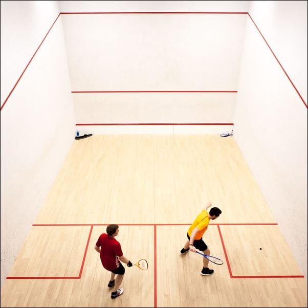 The squash court at the Centre for Sport gym on Frenchay Campus.