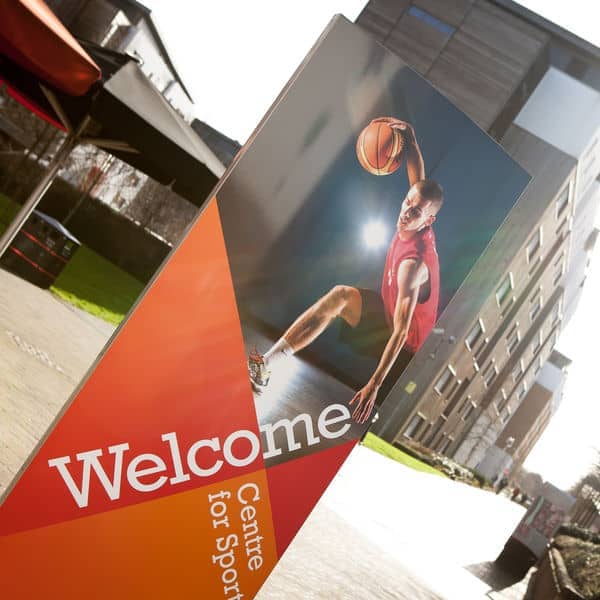 The outside of the Centre for Sport on Frenchay Campus.