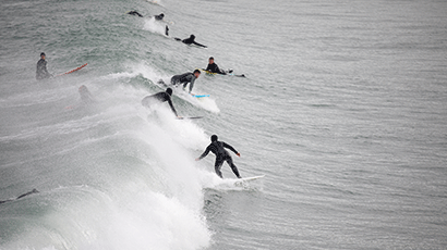 Surfing at UWE Bristol.
