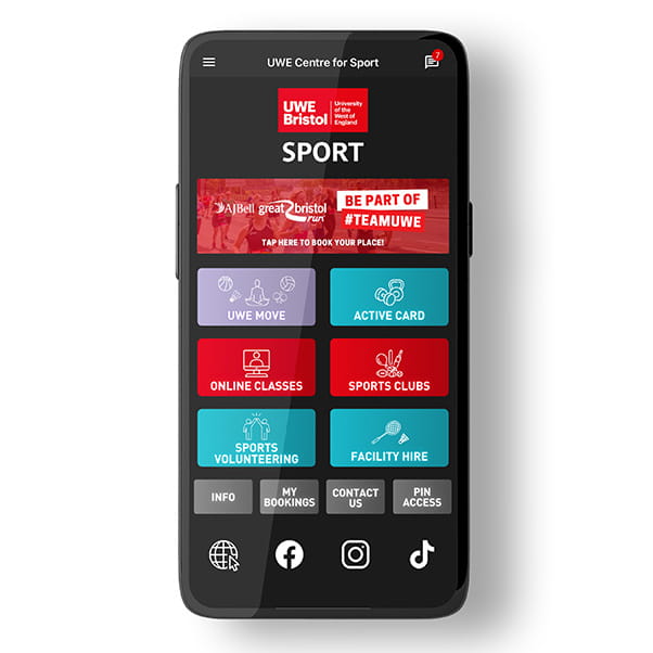 UWE Bristol Sport app