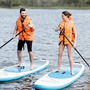 Paddleboarding at UWE Bristol.