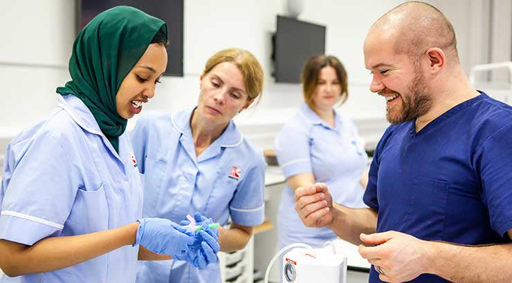 Group of nurses in a ward