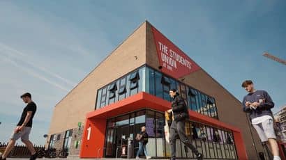 The Student's Union from the outside main entrance