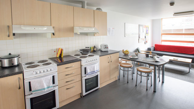 Kitchen in the Student Village on Frenchay Campus