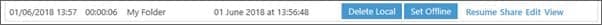 Screenshot showing uploaded file status.