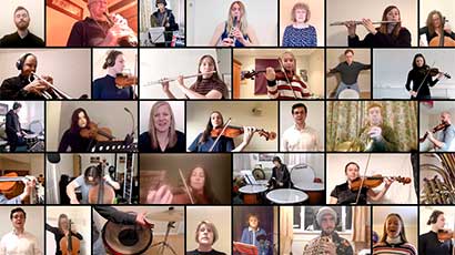 Image from a video performance