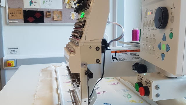 Industrial embroidery machine
