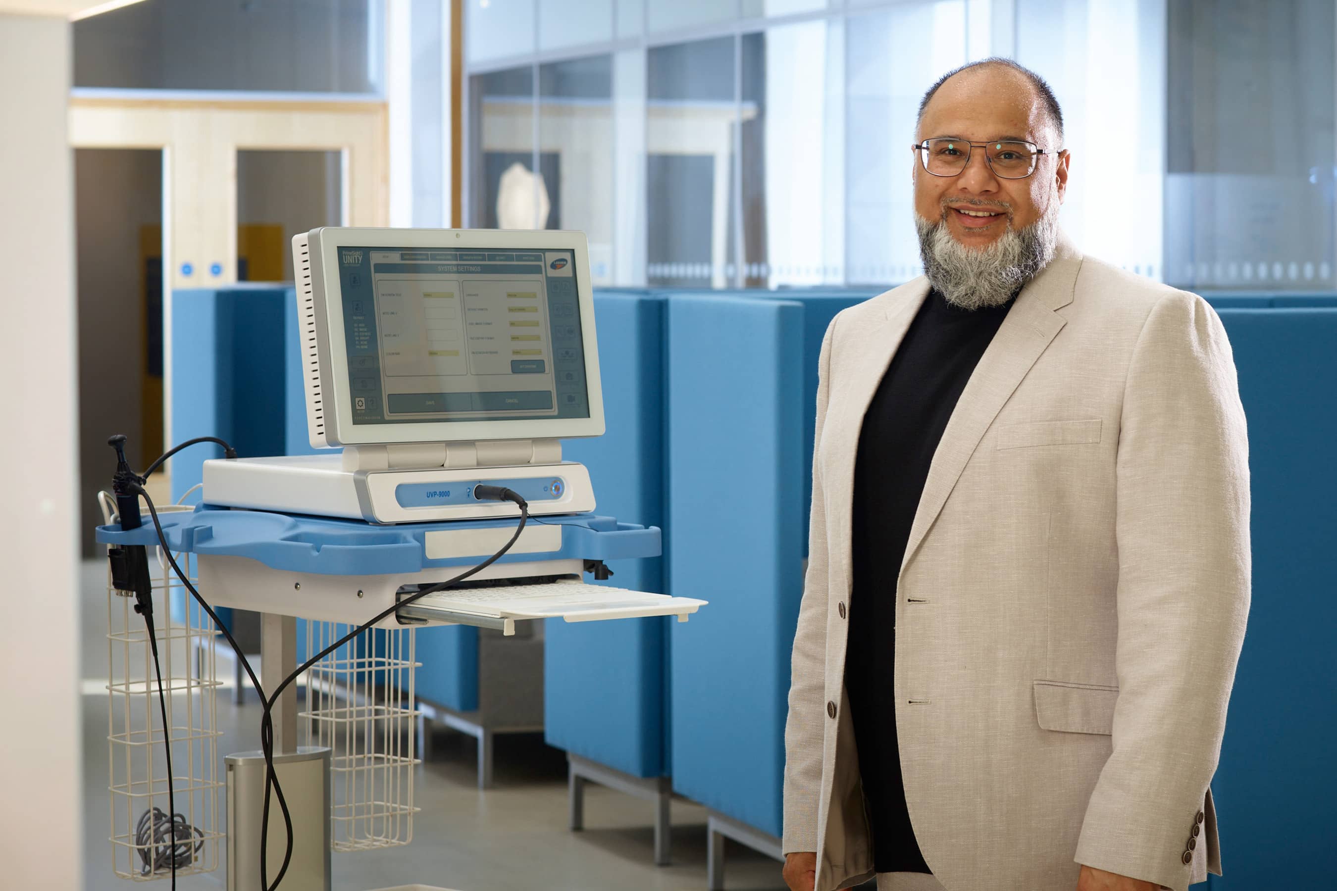 Feroz Agad, Executive director of  SAH Diagnostics at UWE's Future Space.