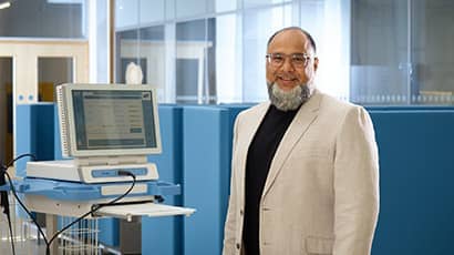 Feroz Agad, Executive director of  SAH Diagnostics at UWE's Future Space.