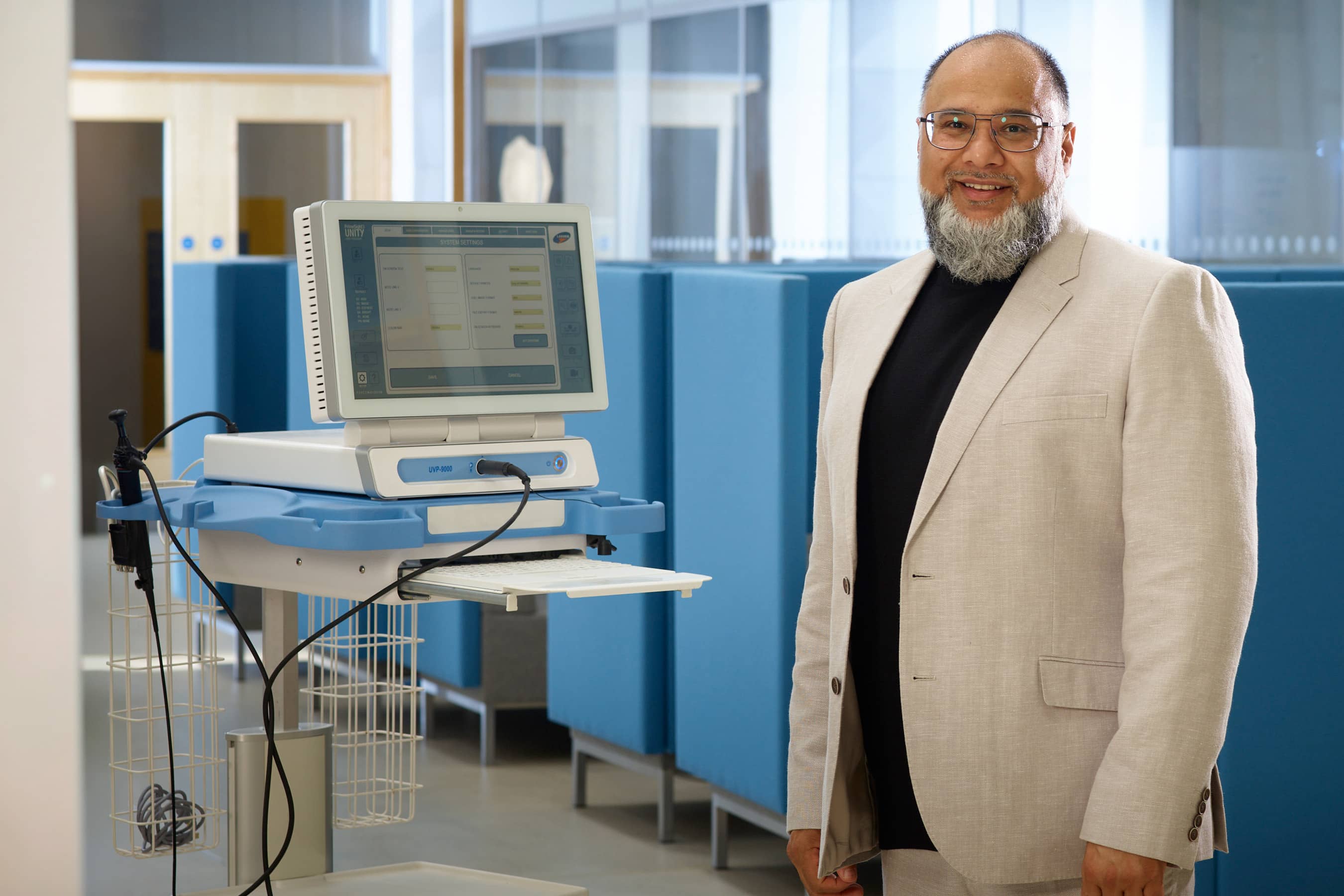 Feroz Agad, Executive director of  SAH Diagnostics at UWE's Future Space.
