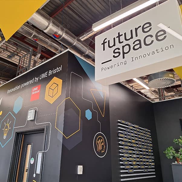 Future Space facilities inside UWE Bristol's Frenchay Campus.