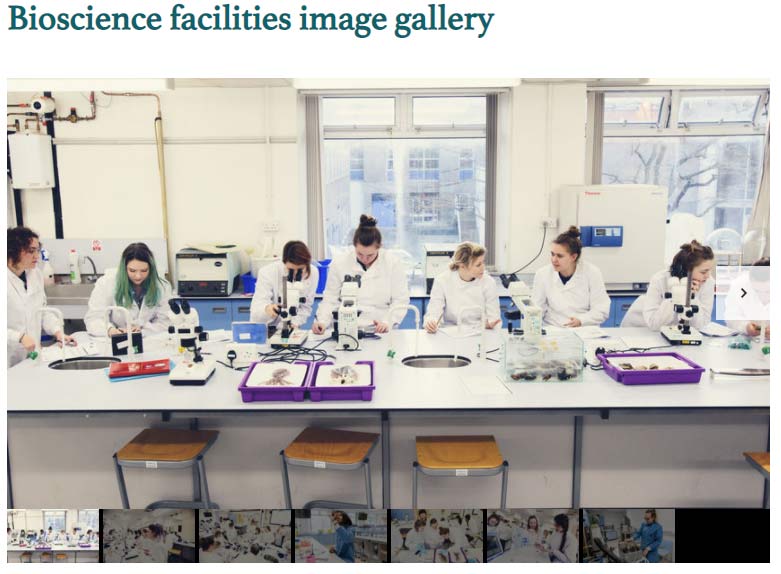Bioscience facilities image gallery