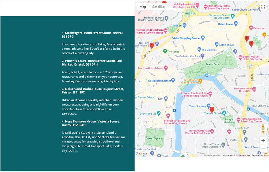Location map screenshot.