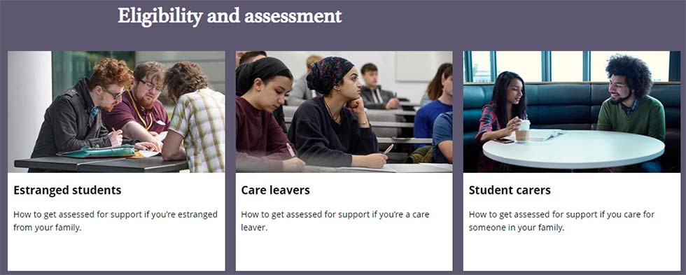 Eligibility and assessment manual block of cards