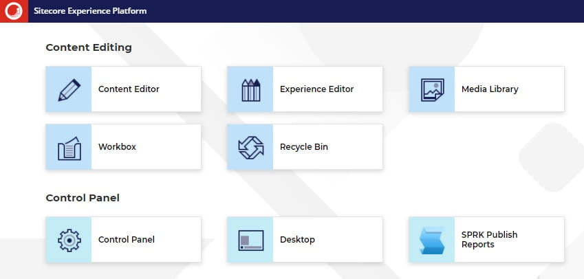 Screenshot of the Media Library icon on the start page.