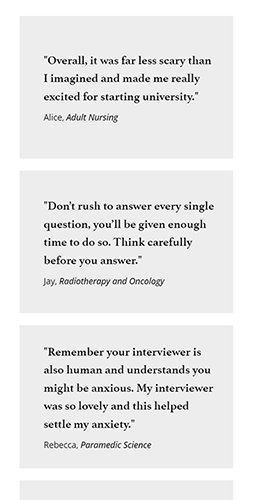 Example of a multi-quote component viewed on mobile.