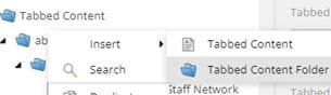 Tabbed Content folder screenshot.