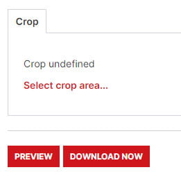 Asset Bank crop selection screenshot.